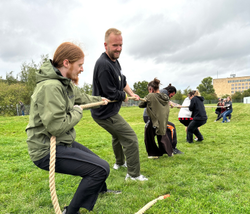 tandem-Olympiade-Tauziehen tandem-Olympiade-Tauziehen