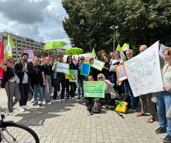 Gruppenfoto tandem Team bei der Demo Gruppenfoto tandem Team bei der Demo