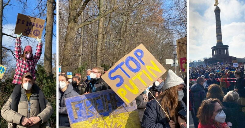 Friedensdemo in Berlin, 27. Februar 2022 Friedensdemo in Berlin, 27. Februar 2022
