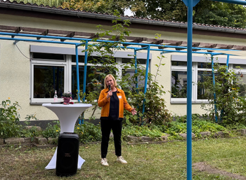 Grußwort von Bezirksstadträtin Carolina Böhm in der JFE Tietze.