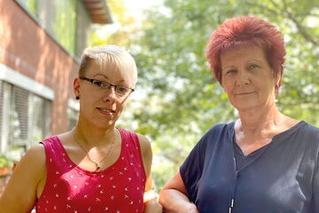 Katja Machnow (links) und Petra Tiedtke im Interview Katja Machnow (links) und Petra Tiedtke im Interview