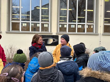 Schulleiterin Elisabeth Wedeu und Thorsten Müller (SBS) Schulleiterin Elisabeth Wedeu und Thorsten Müller